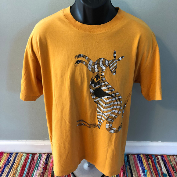 Vintage Other - 70s Australian Kangaroo Tee Shirt Wallaby XL